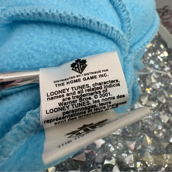Tweety bird hat 2001 toque Pom Pom  Blue Pink Tweety Knit Pom-Pom vintage Beanie - Picture 8 of 9